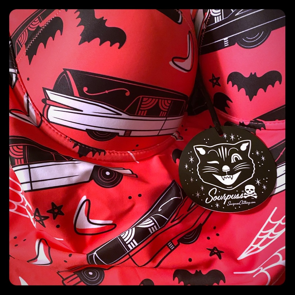 Sourpuss Death Cab Swimsuit XL